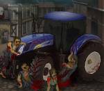 Игры гонки:Зомби трактор