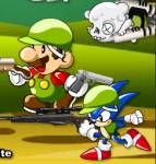 Игры для детей:Марио и Соник- стрелялка
