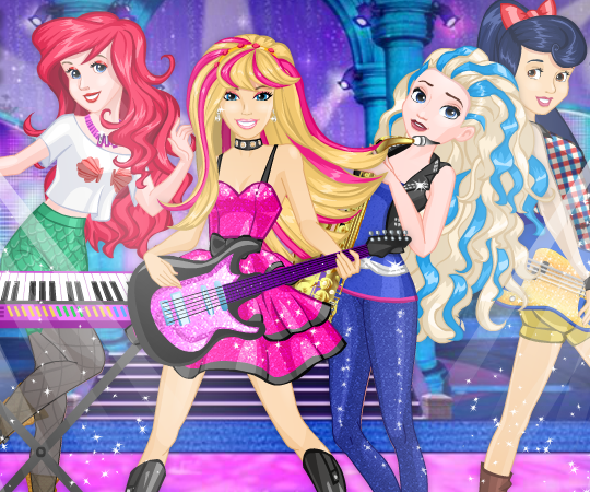 Игра Барби в Дисней рок бенде