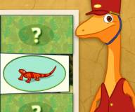 Поезд динозавров:Найди одинаковых животных с Кондуктором