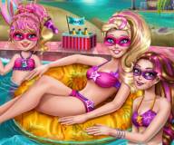 Барби Супер Принцесса:Вечеринка в бассейне Супер Барби