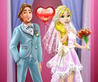 Свадебные игры:Свадебное платье Рапунцель