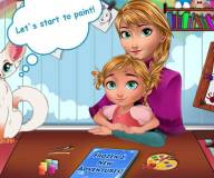 Холодное сердце:Анна делает уроки с дочкой