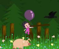 Маша и Медведь:Маша летает на воздушном шарике
