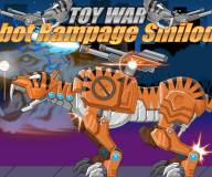 Динозавры роботы:Война игрушек Буйство робота Смилодона