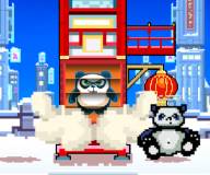 Игры с животными:Панда разрушает китайскую башню