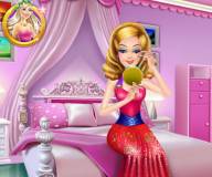 Игры для девочек:Принцесса бездельничет и делает мейкап
