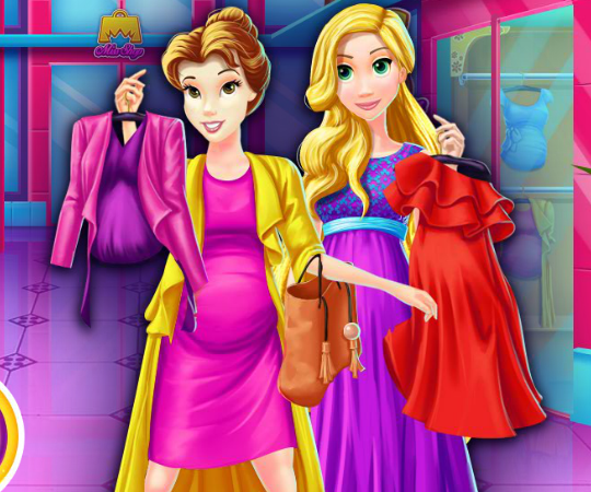 Игра Беременные принцессы на шоппинге в молле