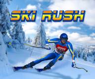 Спортивные игры:Спуск на лыжах