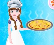 Готовим еду:Анна готовит пиццу