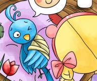 Эмма и маленькая синяя птичка