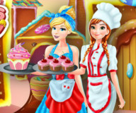 Золушка:Анна и Золушка на фабрике кексов