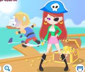 Игры для девочек:Девочка пират