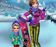 Холодное сердце:Зимняя одевалка Анны и дочки
