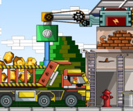 Игры лего:Лего грузовик с золотом