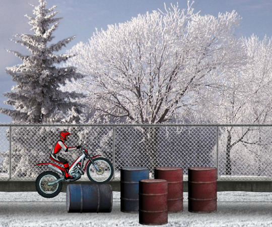 Игра Триал на мотоцикле по снегу
