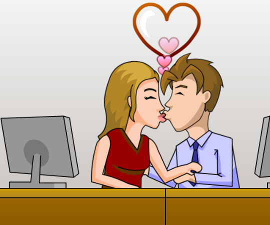 Игра Тайные поцелуи в офисе