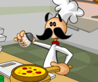 Игры для детей:Пицца атакует Папу Луи
