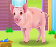 Игры с животными:Уход за свинкой Амелией