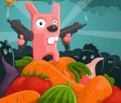 Игры для детей:Овощи против кролика