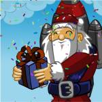 Игры на Новый год:Санта на ракете 2