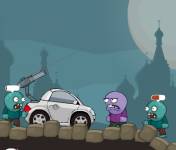 Игры про зомби:Стрелялка на машине