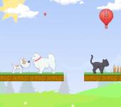 Игры с животными:Кот и собака