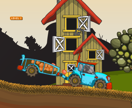 Игра Гонки на тракторах на стройке