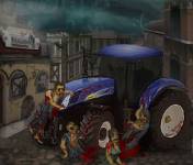 Гонки на тракторах:Зомби трактор