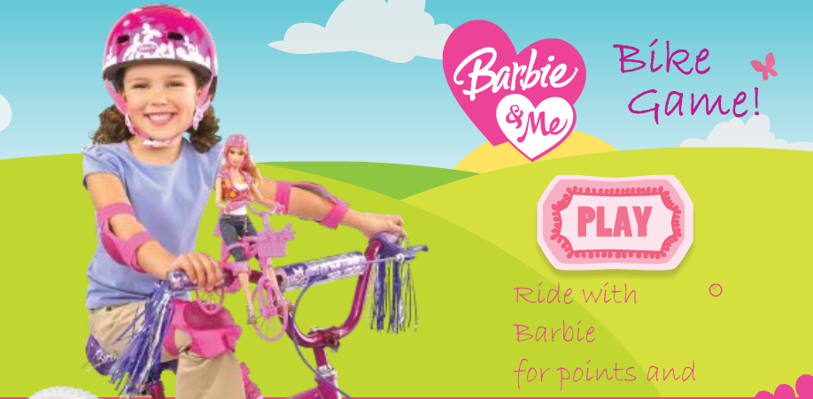 Игра Барби на велосипеде