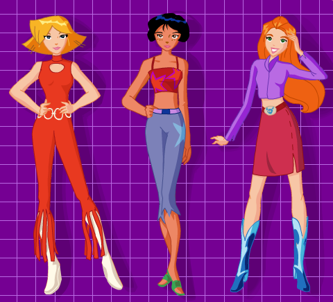 Totally Spies Dress Up Game. 