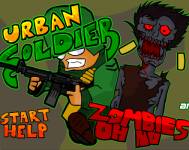 Игры про зомби:Городской солдат