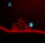 Игры гонки:неоновый мотоцикл