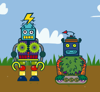 Игра Микки Маус строит робота