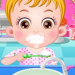 Малышка Хейзел:Малышка Хейзел чистит зубы