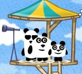 Игры с животными:3 панды в Бразилии