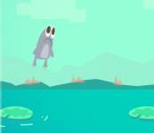 Игры для детей:Прыгающая лягушка