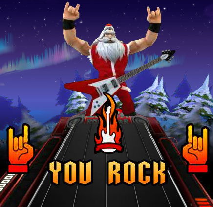 Игра Guitar Hero Santa 4