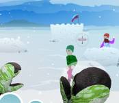 Игры на Новый год:Снежки от первого лица