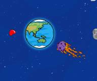 Игры для детей:Защити землю от астероидов