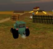 Гонки на тракторах:Парковка трактора на ферме