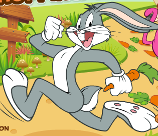 Игра Кролик Багз собирает морковку