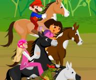 Игры про лошадей:Мания скачек