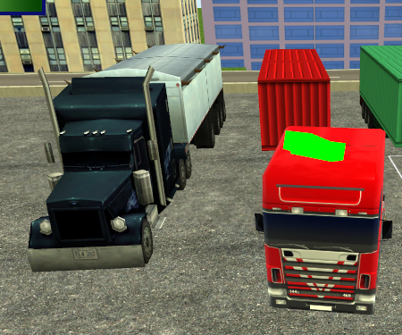 Игра Парковка грузовика с прицепом