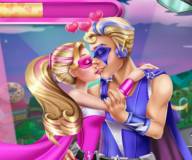 Поцелуи супер принцессы Барби